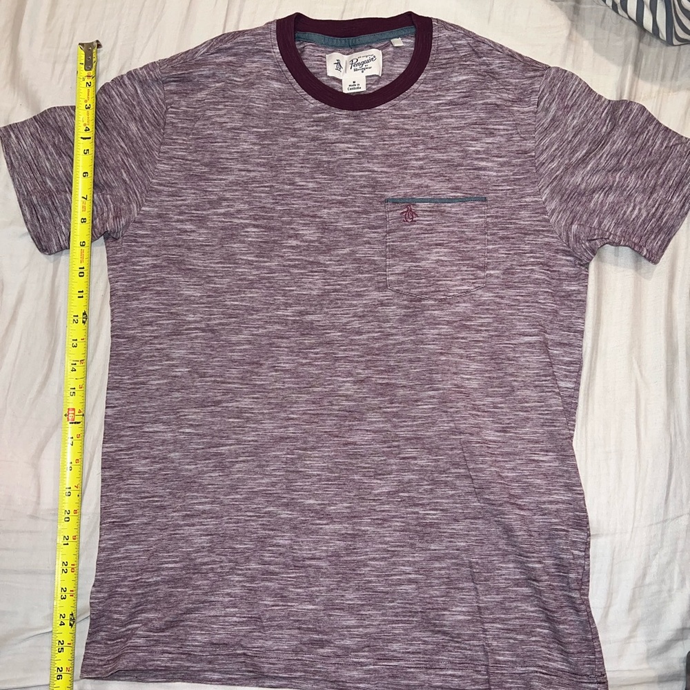 Penguin men’s, medium magenta shirt